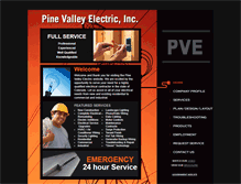 Tablet Screenshot of pinevalleyelectric.com
